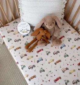 Snuggle Hunny Kids Snuggle Hunny Vintage Cars Organic Fitted Cot Sheet