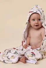 Snuggle Hunny Kids Snuggle Hunny Vintage Cars Organic Hooded Baby Towel