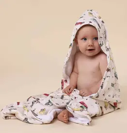 Snuggle Hunny Kids Snuggle Hunny Vintage Cars Organic Hooded Baby Towel