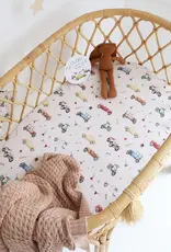 Snuggle Hunny Kids Snuggle Hunny Vintage Cars Organic Bassinet Sheet / Change Pad Cover