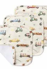 Snuggle Hunny Kids Snuggle Hunny Vintage Cars Organic Wash Cloths - 3 Pack