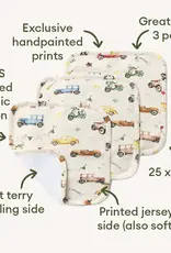 Snuggle Hunny Kids Snuggle Hunny Vintage Cars Organic Wash Cloths - 3 Pack
