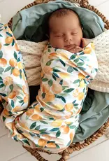 Snuggle Hunny Kids Snuggle Hunny Sunny Citrus Organic Jersey Wrap & Beanie Set