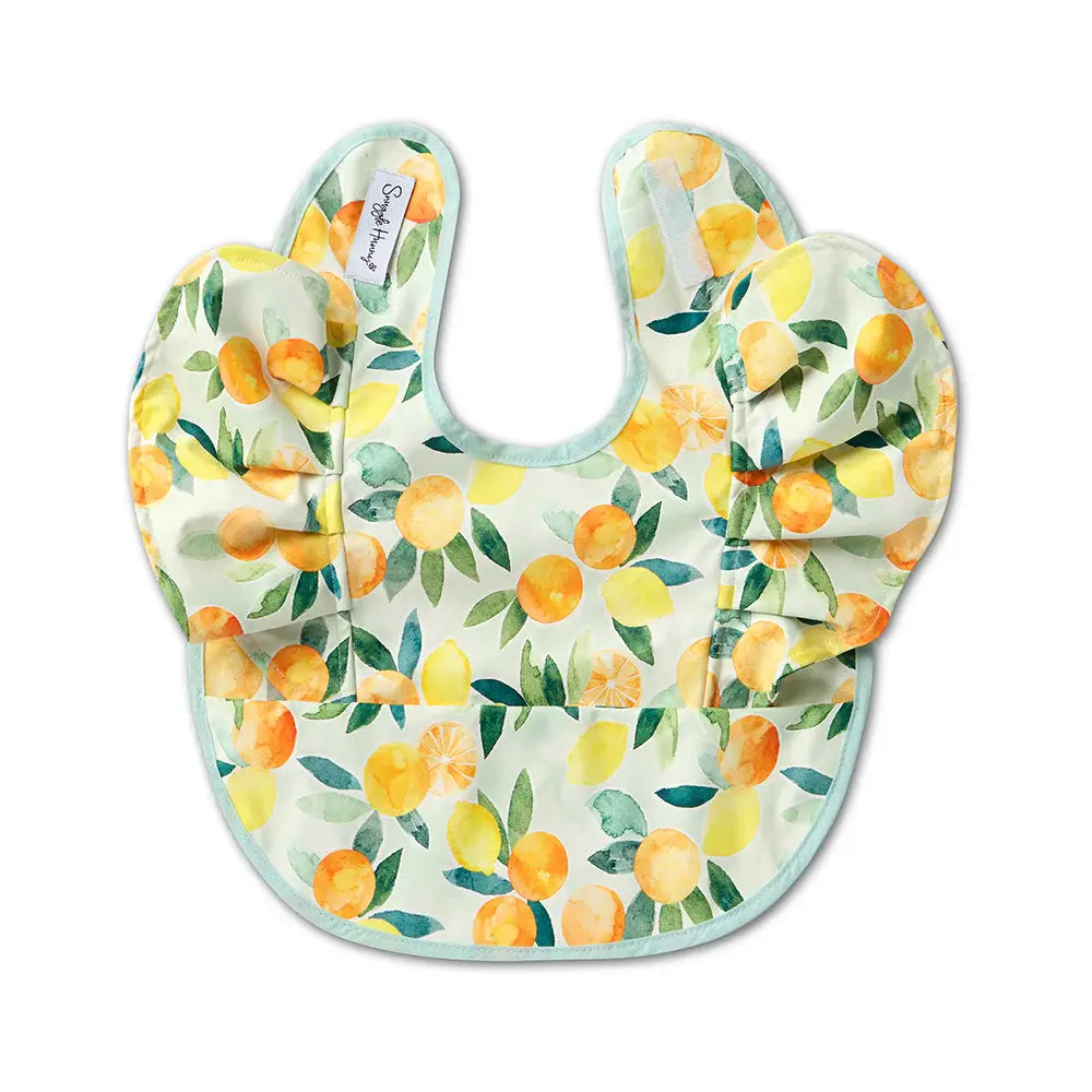 Snuggle Hunny Kids Snuggle Hunny Citrus Squeeze Frill Snuggle Bib