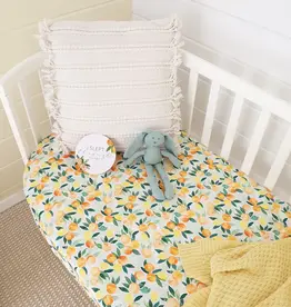 Snuggle Hunny Kids Snuggle Hunny Citrus Squeeze Organic Fitted Cot Sheet