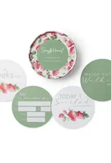 Snuggle Hunny Kids Snuggle Hunny Strawberry & Moss Reversible Milestone Cards