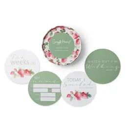 Snuggle Hunny Kids Snuggle Hunny Strawberry & Moss Reversible Milestone Cards