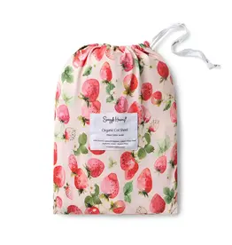 Snuggle Hunny Kids Snuggle Hunny Strawberry Organic Fitted Cot Sheet