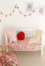 Snuggle Hunny Kids Snuggle Hunny Strawberry Organic Fitted Cot Sheet