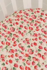 Snuggle Hunny Kids Snuggle Hunny Strawberry Organic Fitted Cot Sheet