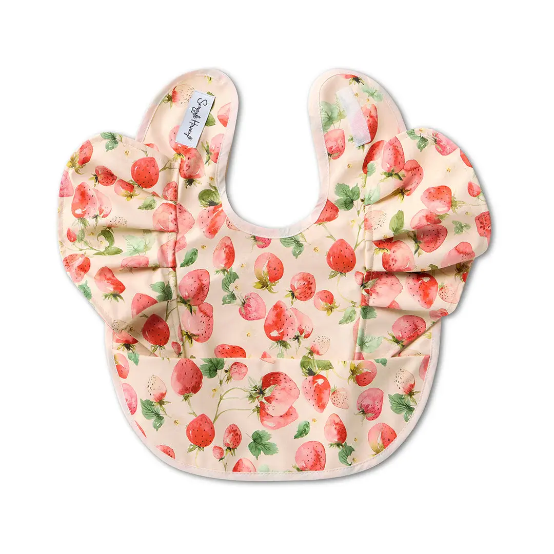 Snuggle Hunny Kids Snuggle Hunny Strawberry Frill Snuggle Bib
