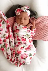 Snuggle Hunny Kids Snuggle Hunny Strawberry Organic Jersey Wrap & Topknot Set