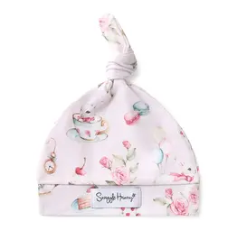 Snuggle Hunny Kids Snuggle Hunny Alice’s Tea Party Organic Knotted Beanie