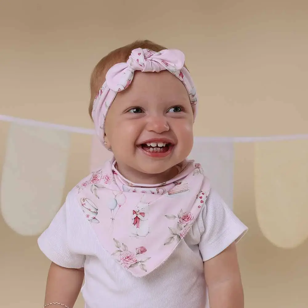 Snuggle Hunny Kids Snuggle Hunny Alice’s Tea Party Organic Dribble Bib