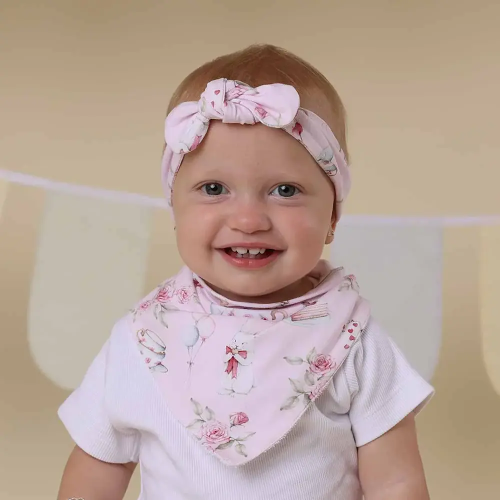 Snuggle Hunny Kids Snuggle Hunny Alice’s Tea Party Organic Dribble Bib