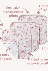 Snuggle Hunny Kids Snuggle Hunny Alice’s Tea Party Organic Wash Cloths - 3 Pack