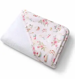 Snuggle Hunny Kids Snuggle Hunny Alice’s Tea Party Organic Hooded Baby Towel