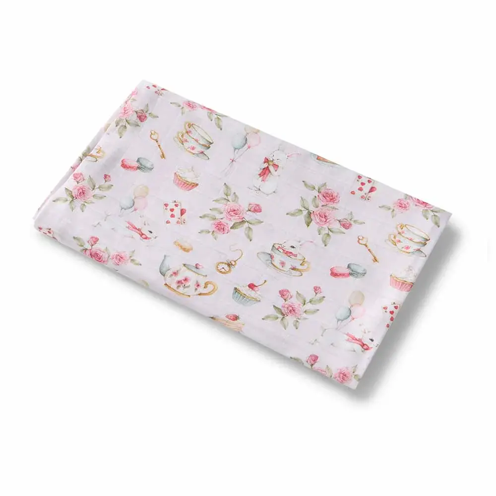 Snuggle Hunny Kids Snuggle Hunny Alice’s Tea Party Organic Muslin Wrap