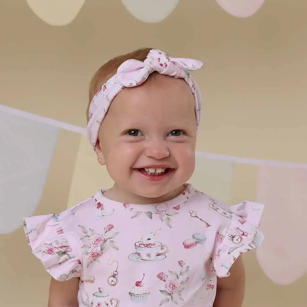 Snuggle Hunny Kids Snuggle Hunny Alice’s Tea Party Organic Topknot