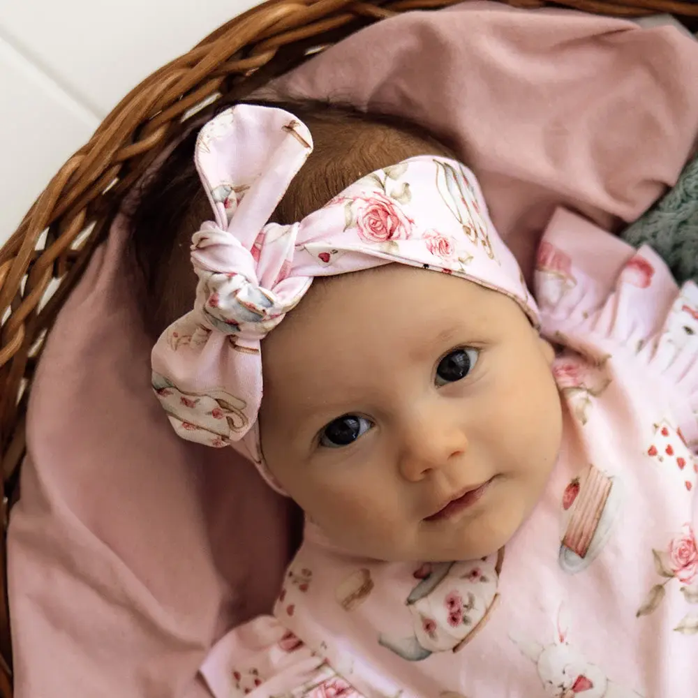 Snuggle Hunny Kids Snuggle Hunny Alice’s Tea Party Organic Topknot