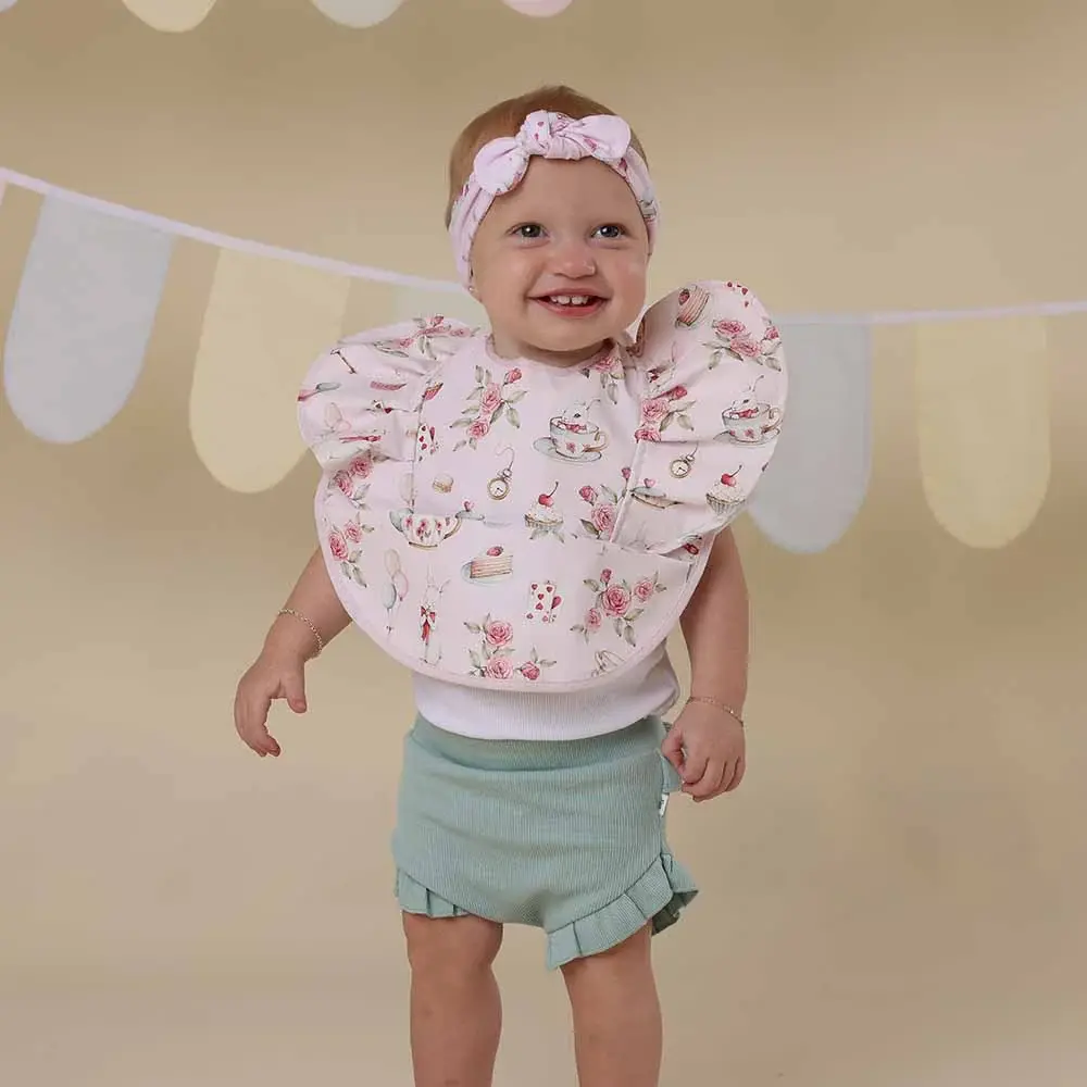 Snuggle Hunny Kids Snuggle Hunny Alice’s Tea Party Frill Snuggle Bib