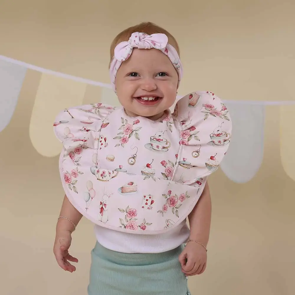 Snuggle Hunny Kids Snuggle Hunny Alice’s Tea Party Frill Snuggle Bib
