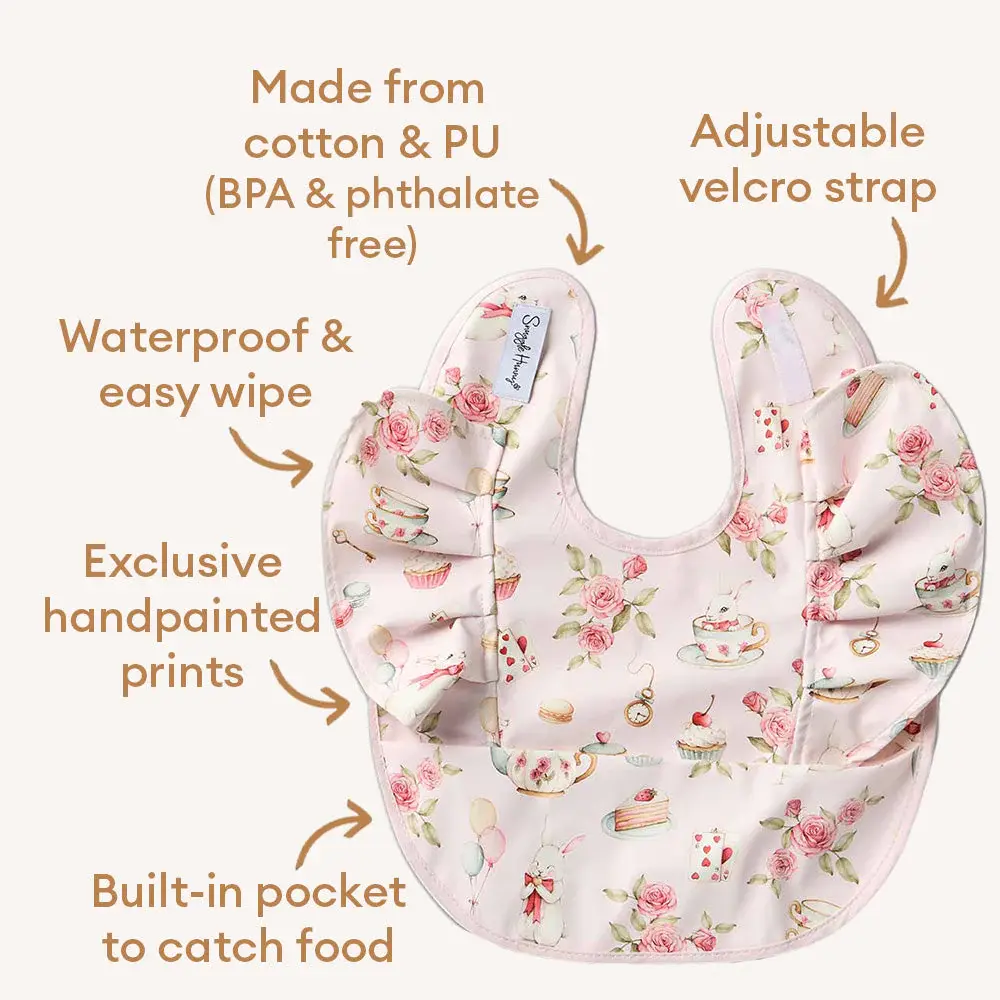 Snuggle Hunny Kids Snuggle Hunny Alice’s Tea Party Frill Snuggle Bib
