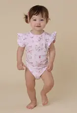 Snuggle Hunny Kids Snuggle Hunny Alice’s Tea Party Short Sleeve Organic Bodysuit