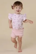 Snuggle Hunny Kids Snuggle Hunny Alice’s Tea Party Short Sleeve Organic Bodysuit