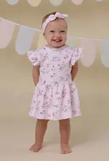 Snuggle Hunny Kids Snuggle Hunny Alice’s Tea Party Short Sleeve Organic Dress