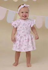 Snuggle Hunny Kids Snuggle Hunny Alice’s Tea Party Short Sleeve Organic Dress
