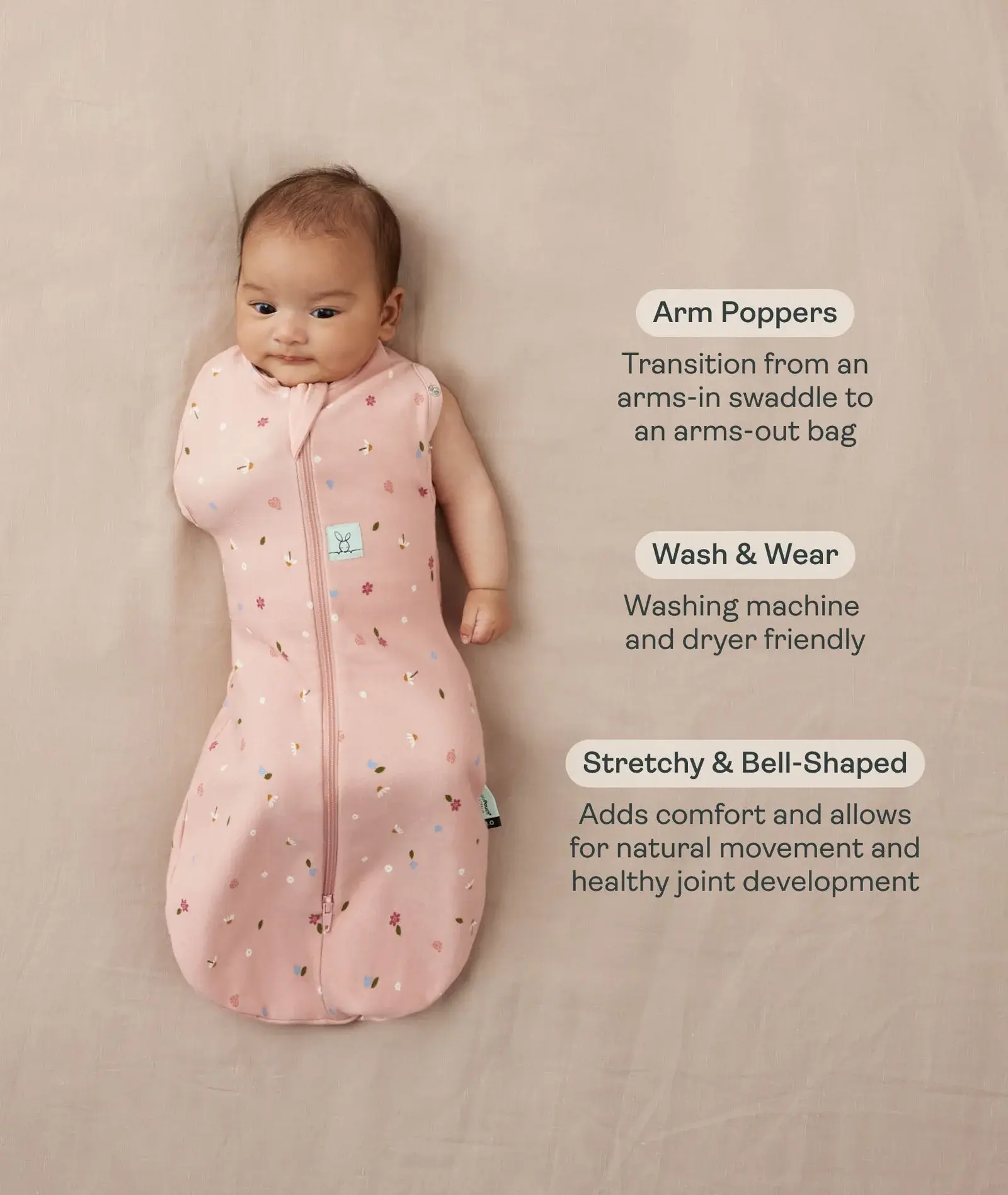 ErgoPouch ErgoPouch Cocoon Swaddle Bag 0.2 Tog Savannah