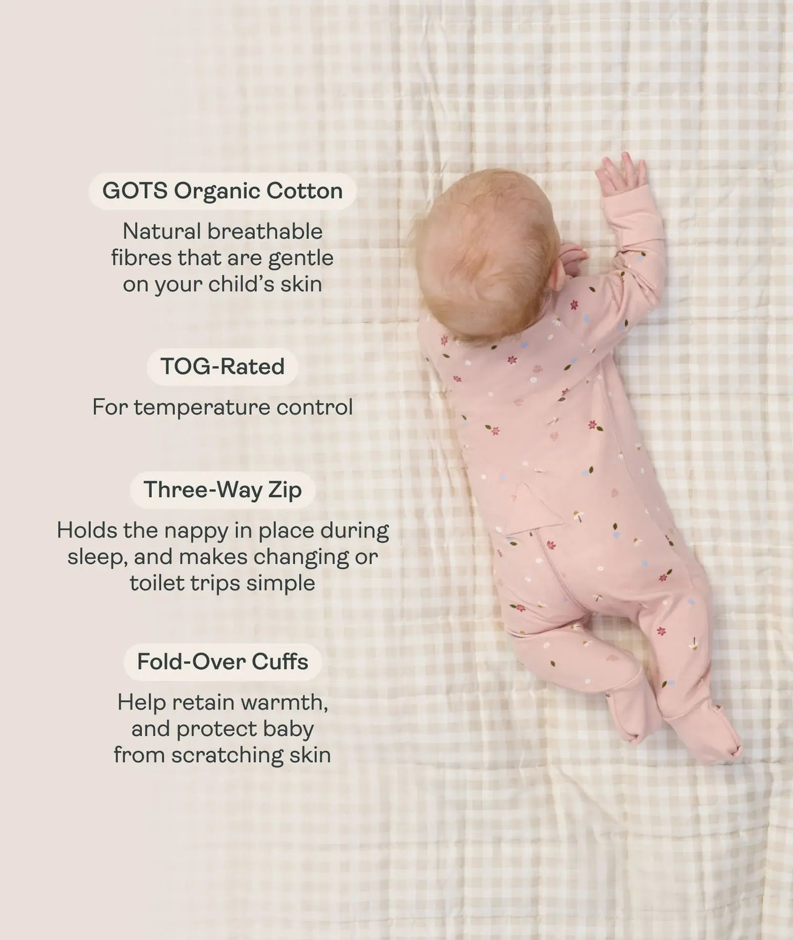 ErgoPouch ErgoPouch Layers Long Sleeve 0.2 Tog Savannah