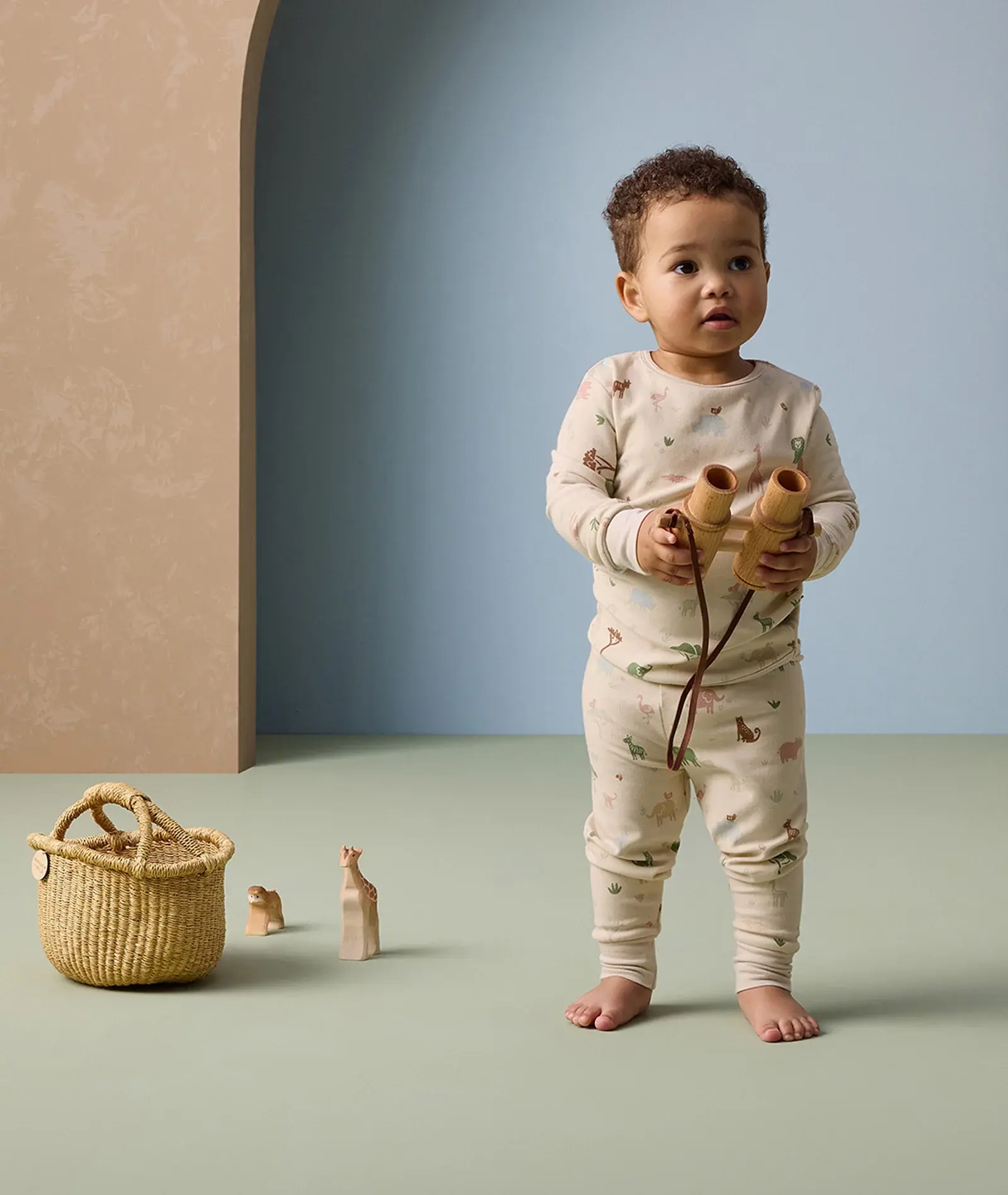 ErgoPouch ErgoPouch Long Sleeve Pyjamas 0.2 Tog Savannah