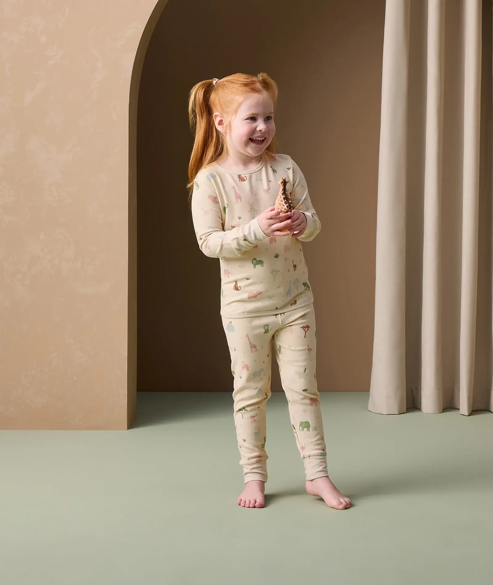 ErgoPouch ErgoPouch Long Sleeve Pyjamas 0.2 Tog Savannah