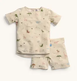 ErgoPouch ErgoPouch Pyjamas:2 Piece set Short Sleeve 0.2 Tog Savannah