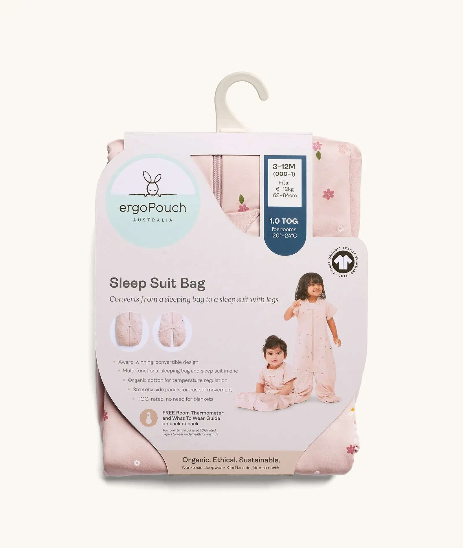 ErgoPouch ErgoPouch Sleep Suit Bag 1.0 Tog Savannah