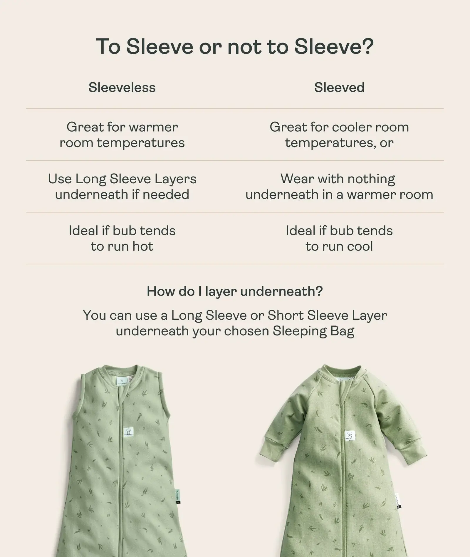 ErgoPouch ErgoPouch Jersey Sleeping Bag 0.2 Tog Savannah
