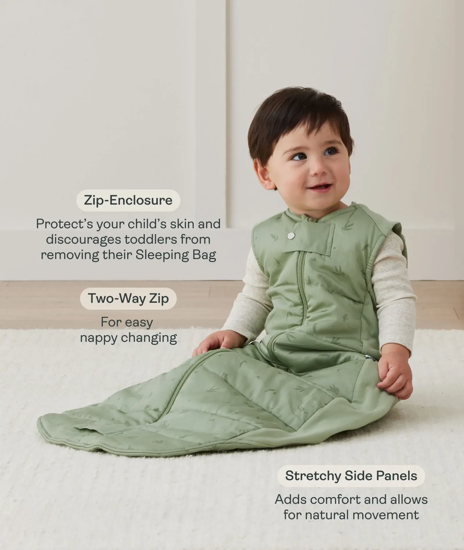 ErgoPouch ErgoPouch Sheeting Sleeping Bag 0.3 Tog Elephant Parade