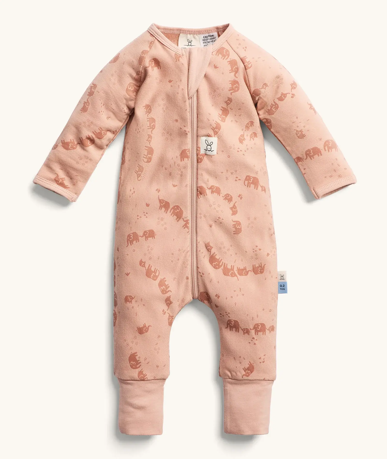ErgoPouch ErgoPouch Layers Long Sleeve 0.2 Tog Elephant Parade