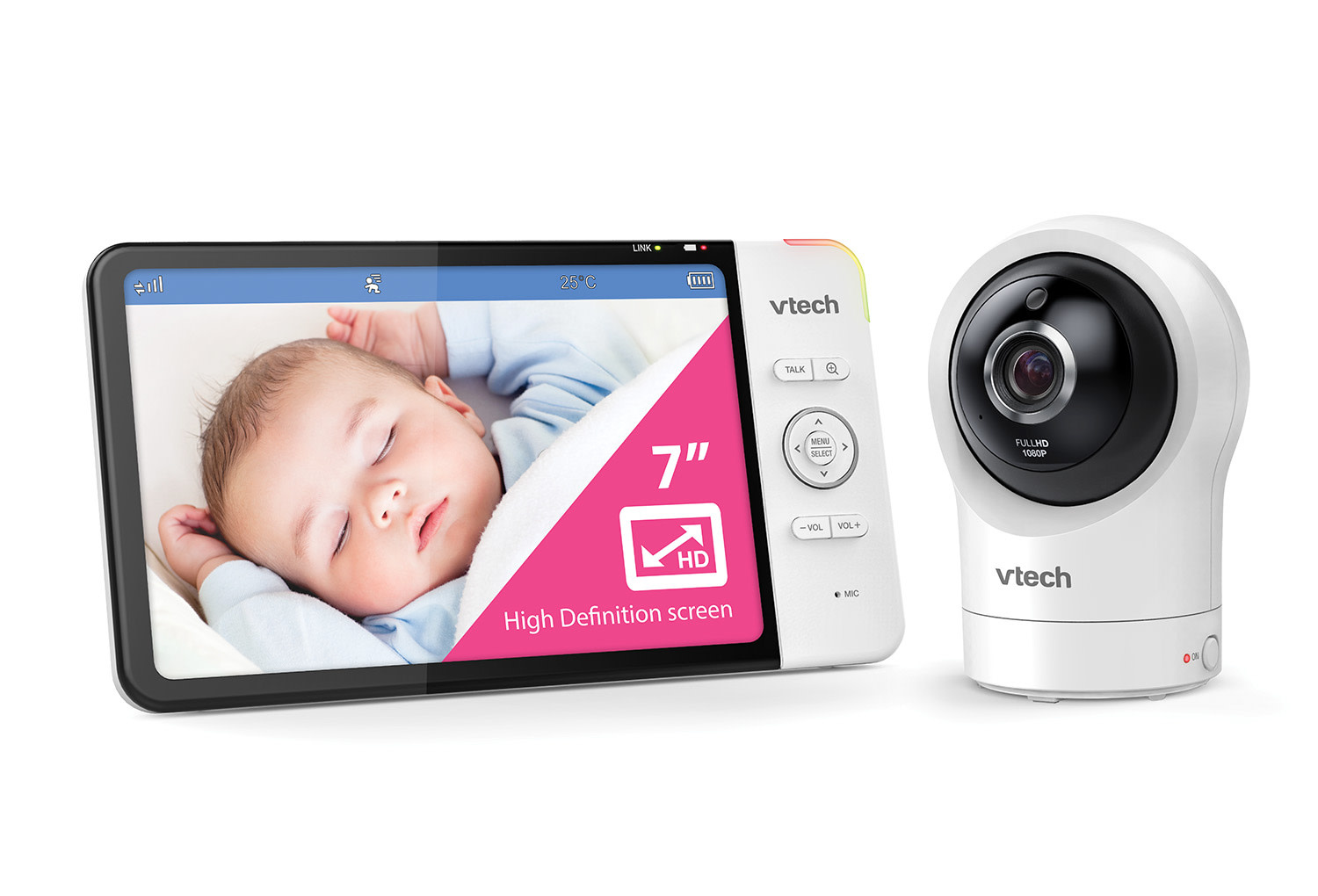 VTech Vtech RM7764HDV2 7” Smart HD Pan & Tilt Video Monitor With Remote Access