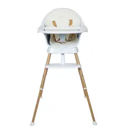 Quax Quax Ultimo 3 High Chair - White-Natural