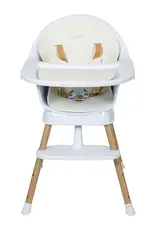 Quax Quax Ultimo 3 High Chair - White-Natural