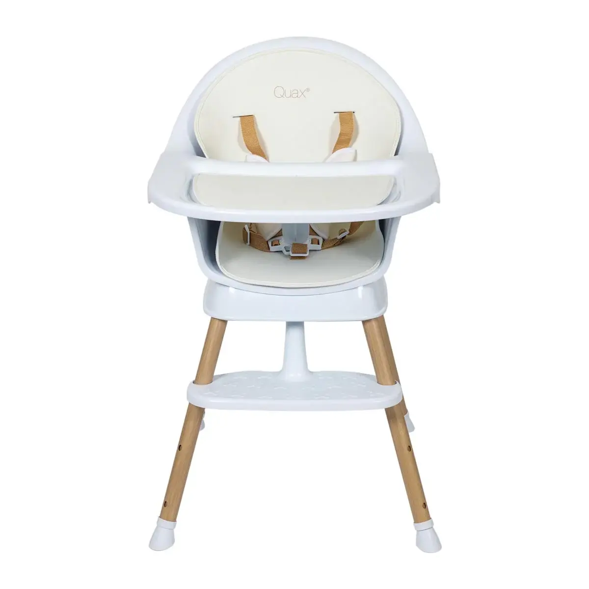 Quax Quax Ultimo 3 High Chair - White-Natural