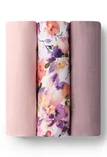 Snuggle Hunny Kids Snuggle Hunny Large Organic Muslin Wraps 3 Pack - Blushing Beauty/Dusk/Fairytale