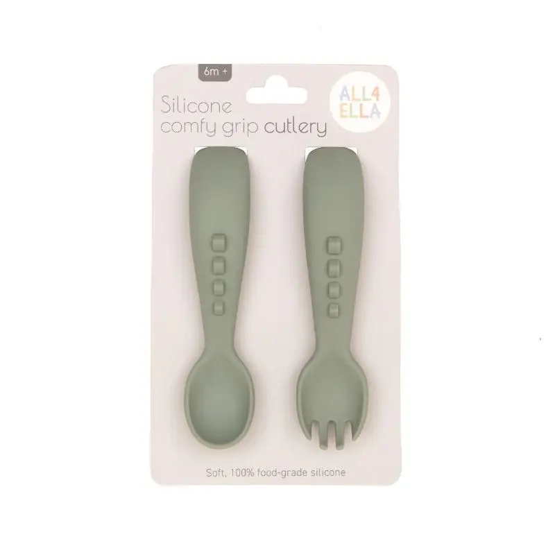 All4Ella All4Ella Silicone comfy grip cutlery