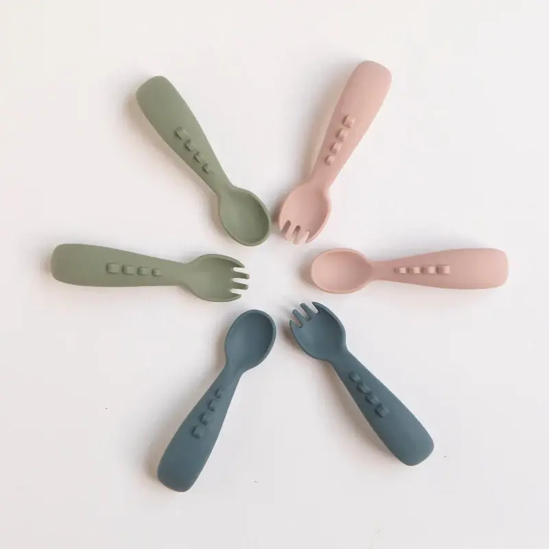 All4Ella All4Ella Silicone comfy grip cutlery