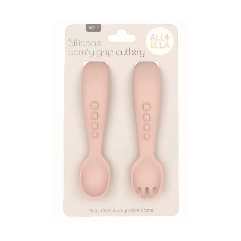 All4Ella All4Ella Silicone comfy grip cutlery