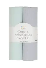 All4Ella All4Ella Ribbed jersey swaddles 2pk