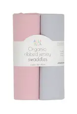 All4Ella All4Ella Ribbed jersey swaddles 2pk